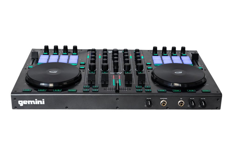 Gemini Virtual DJ Controller Four Channels w/Advanced Sampling Controls - G4V