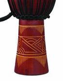 Latin Percussion World Beat Wood Art Large Djembe - Red - LP713LR