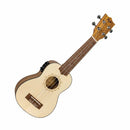 Flight Spruce & Zebrawood Electro-Acoustic Soprano Ukulele - New Open Box