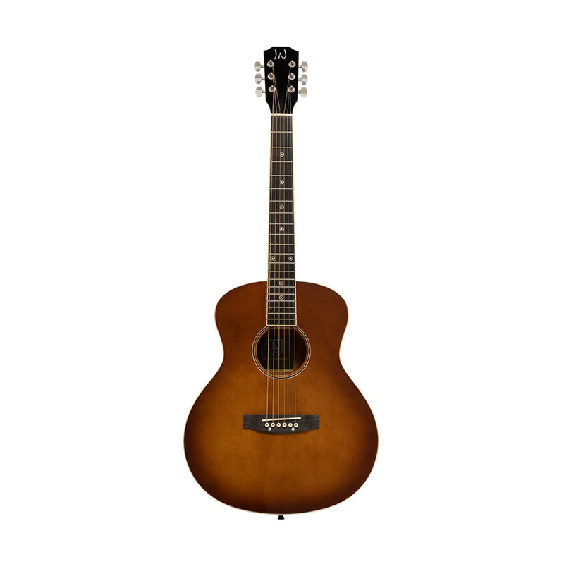 JN Guitars Bessie Acoustic Travel Guitar - Dark Cherry Burst - BES-A MINI DCB
