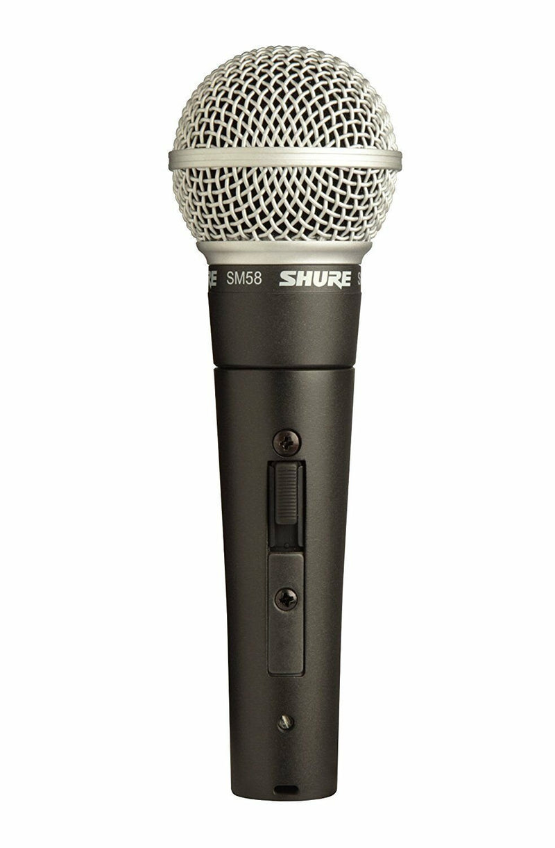 Shure SM58s Microphone with Switch Vocal Dynamic Live and Recording Mic SM58