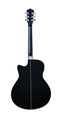 Washburn Deep Forest Burl Grand Auditorium Acoustic Electric Guitar - Black Fade