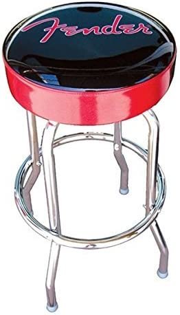 Fender Barstool 30" - Black/Red with Logo