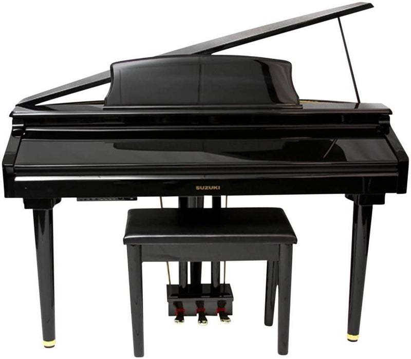 Suzuki Black Micro Grand Digital Piano with Bench - Black - MDG-300-BL