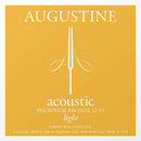 Augustine Acoustic Phosphor Bronze Guitar Strings - Light (12-53) - 12-Pack Set