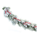 Snowy Pine Berry Garland 6'L