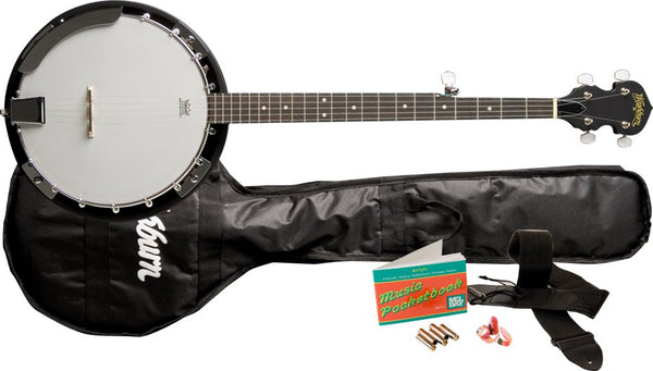 Washburn B8 Pack Americana Series 5 String Banjo Pack - Natural - B8K-A-U