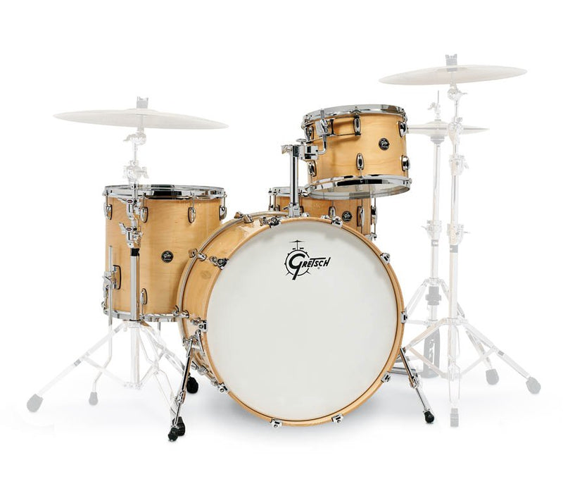 Gretsch Renown 4 Piece Drum Set Shell Pack (24/13/16/14sn) Gloss Natural