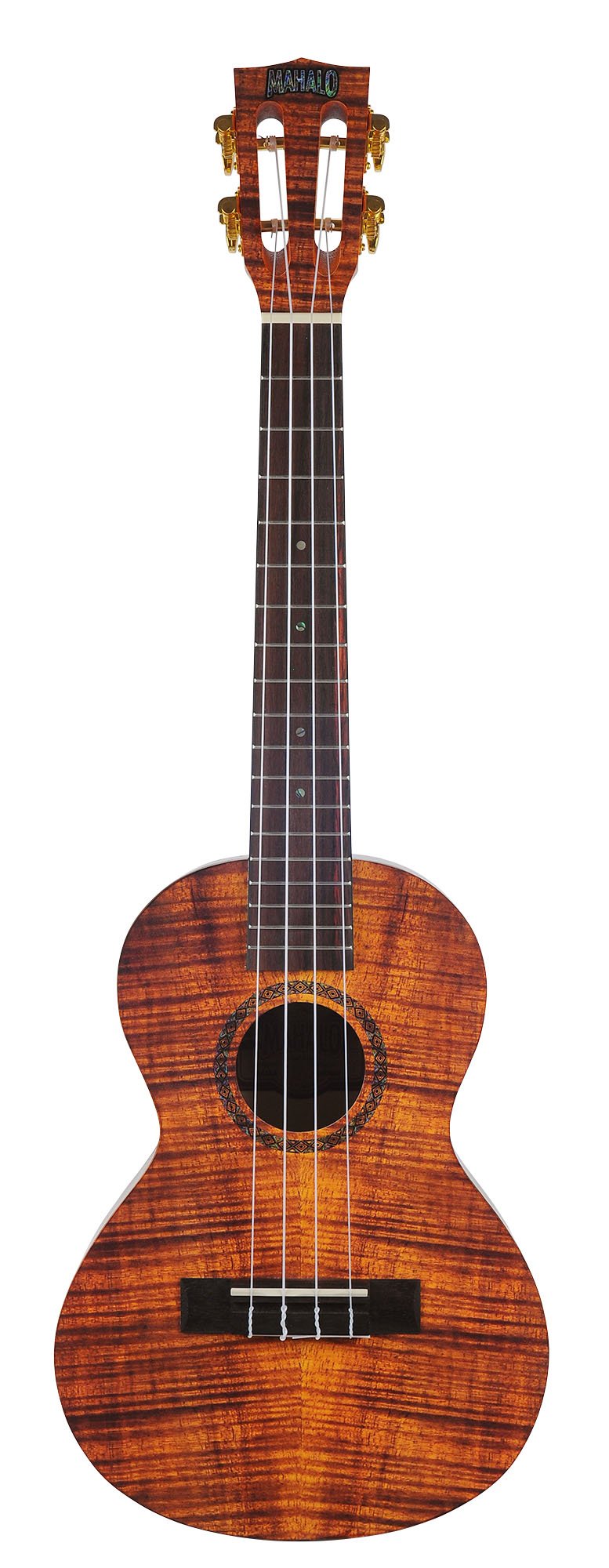 Mahalo Artists Elite Series Tenor Ukulele - Koa Photo Flame - MA3KA