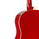 Stagg Slope Shoulder Dreadnought Guitar - Red - SA35 DS-TR