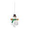 Ceramic Snowman Bell Ornament (Set of 12)