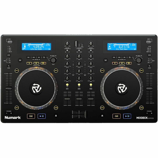 Numark MixDeck Express Premium DJ Controller with CD & USB Playback - Black