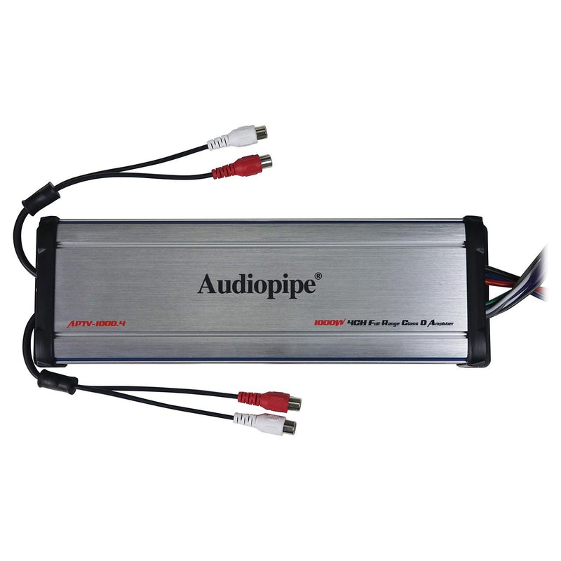 Audiopipe Micro 4 Channel Marine Powersports Amplifier 1000 Watts APTV-1000.4