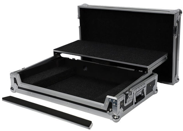 Deejay LED Fly Drive Case for Pioneer DJ DDJ-1000SRT Controller w/ Laptop Shelf