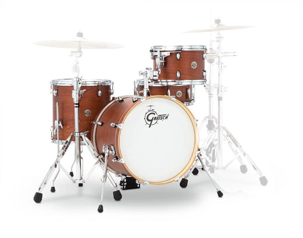 Gretsch Catalina Club 4 Piece Shell Pack - 18/12/14/14SN - Satin Walnut Glaze