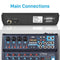 Pyle Pro Audio 8 Channels DJ Sound Mixer w/ Bluetooth - PMXU83BT