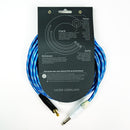 Cordial 10' "Sky" Textile Cable 1/4″ to 1/4″ Right Angle - CXI3RP-SKY-SILENT