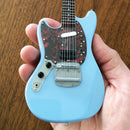 Axe Heaven Fender Mustang Solid Blue Mini Guitar Replica - FM-001