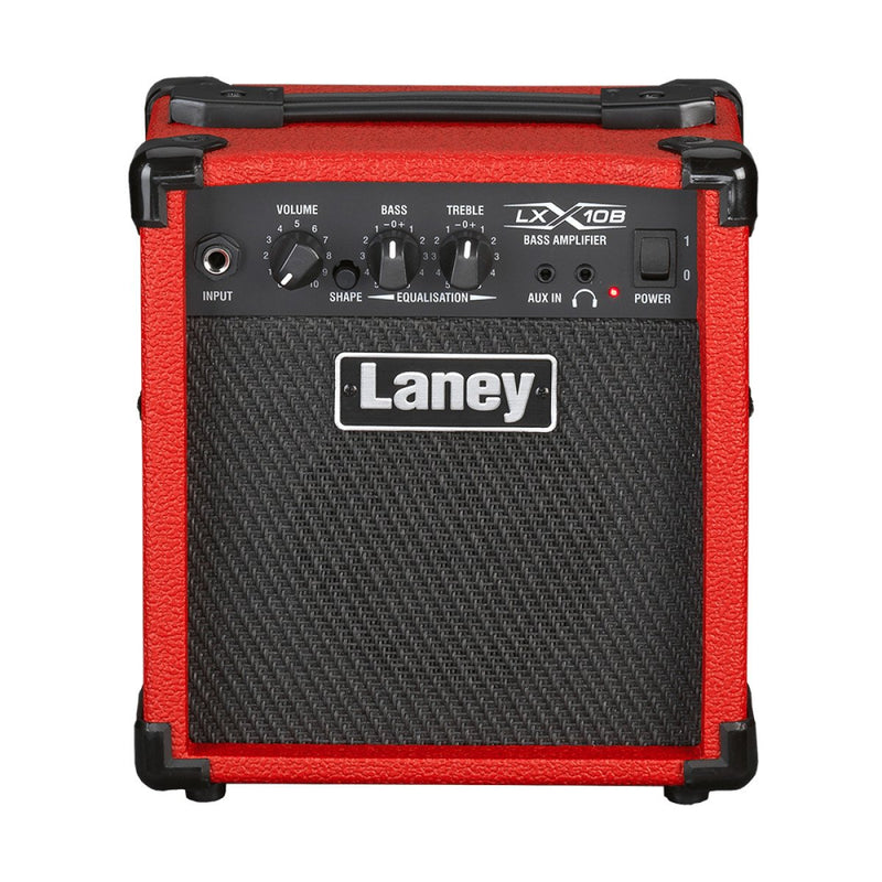 Laney 10 Watt Bass Guitar Combo Amplifier w/ 5” Woofer - Red - LX10B-RED