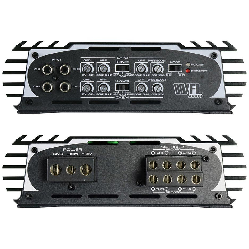 VFL Audio 4 Channel Amplifier 2000 Watts Max 1000 Watts RMS ST5004