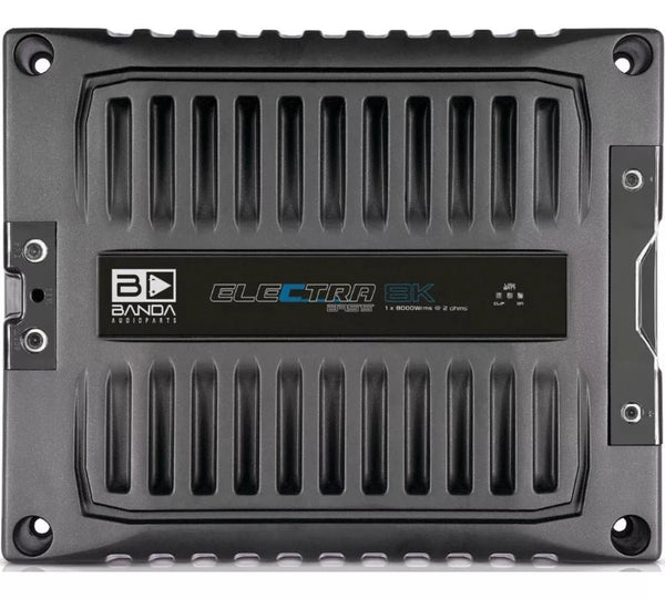 Banda ELEC8K2BK Electra 8000 Watt Bass 2 Ohm Car Amplifier
