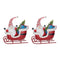 Santa Gnome in Sleigh Figurine (Set of 2)