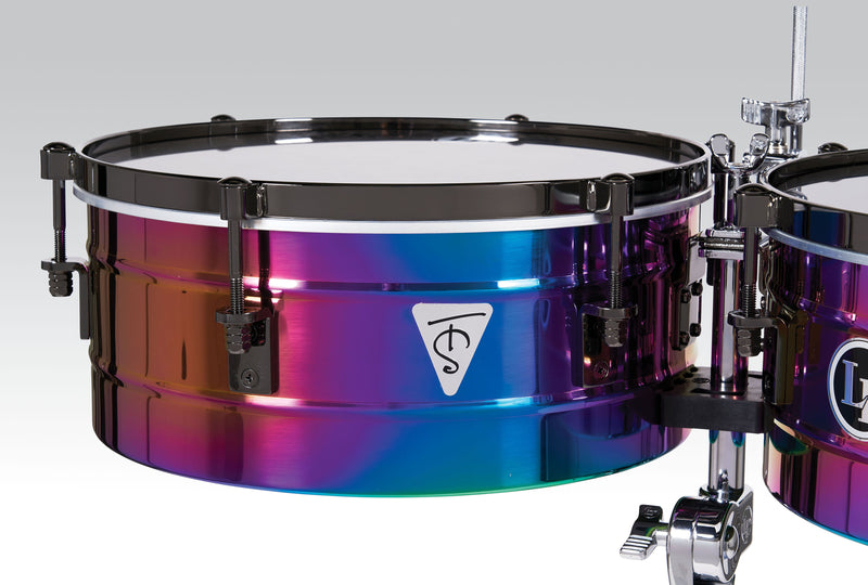 Latin Percussion LP257-TS Tony Succar Signature Timbales – Rainbow Chrome/Black