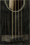 JN Guitars Yakisugi series Acoustic Electric Bass - Doghair/Black - YAK-BAS-E