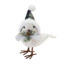 Winter Bird with Hat and Pine Accent (Set of 6)