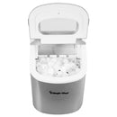 Magic Chef 27-Pound-Capacity Portable Ice Maker Silver w/ Silver Top MCIM22SV