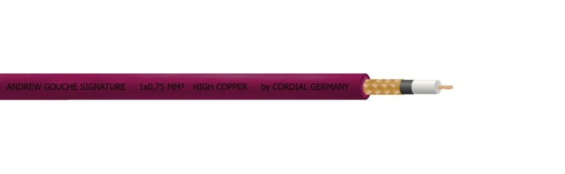 Cordial Andrew Gouché Signature 25' 1/4″ Straight Purple Cable - CSI7.5PP