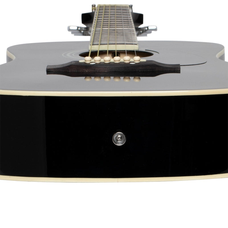 Stagg 3/4 Dreadnought Acoustic Guitar - Black - SA20D 3/4 BK