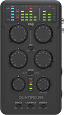 IK Multimedia iRig Pro Quattro I/O Deluxe Bundle - IP-IRIG-QTRDLX-IN