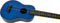 Flight Kids Longneck Soprano Concert Scale Ukulele w/ Gig Bag - Blue - TUSL-KIDZ