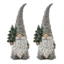 Pine Tree Trunk Gnome Statue (Set of 2)