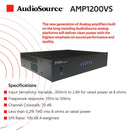 AudioSource AMP1200VS AMP Series 12-Channel Stereo Power Amplifier