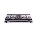 DJ-Tech Hybrid 101 DJ Controller - 4-Deck MIDI DJ Controller System with Case