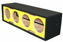 DeeJay LED 10" Side Speaker Enclosure w/ 4 Horn Ports - Yellow