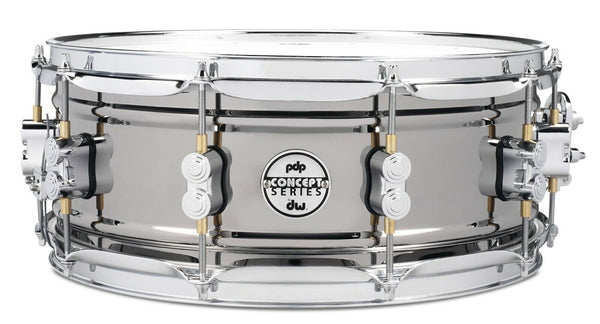 PDP Concept Series Metal Snare 5.5x14 Black Nickel Over Steel w/Chrome Hardware