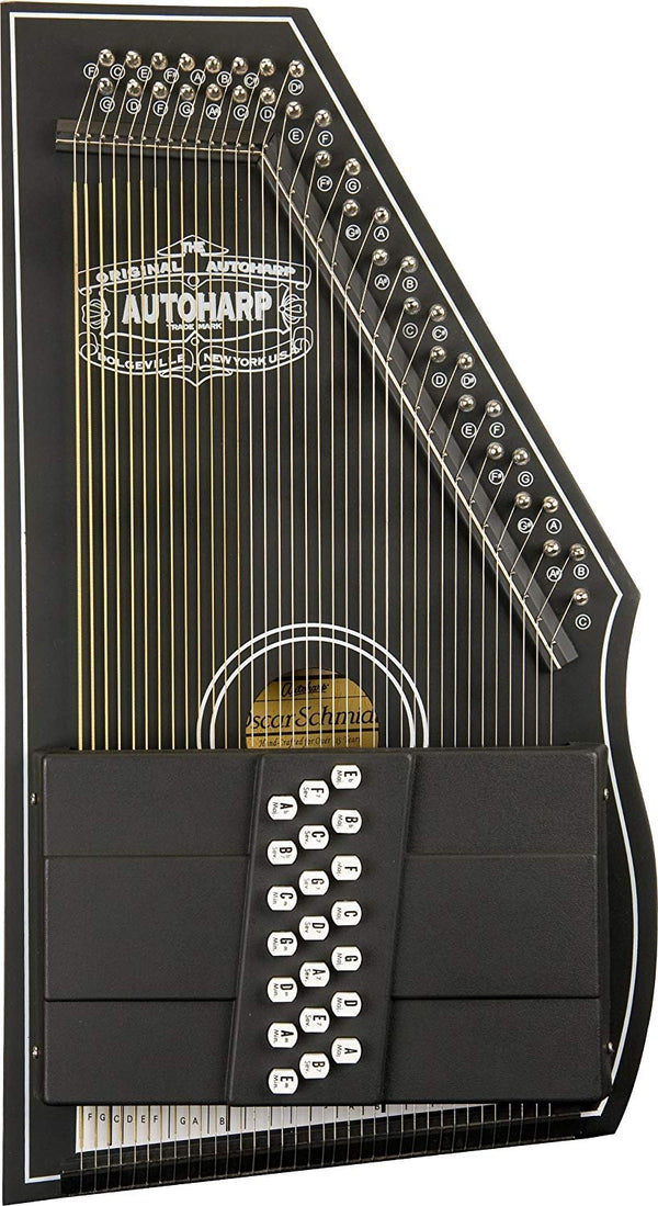 Oscar Schmidt 21 Chord 1930'S Autoharp Reissue - Black - OS73C