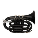 Stagg Bb Pocket Trumpet with Brass Body - Black - WS-TR248S