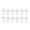 Jeweled Angel Outline Ornament (Set of 12)