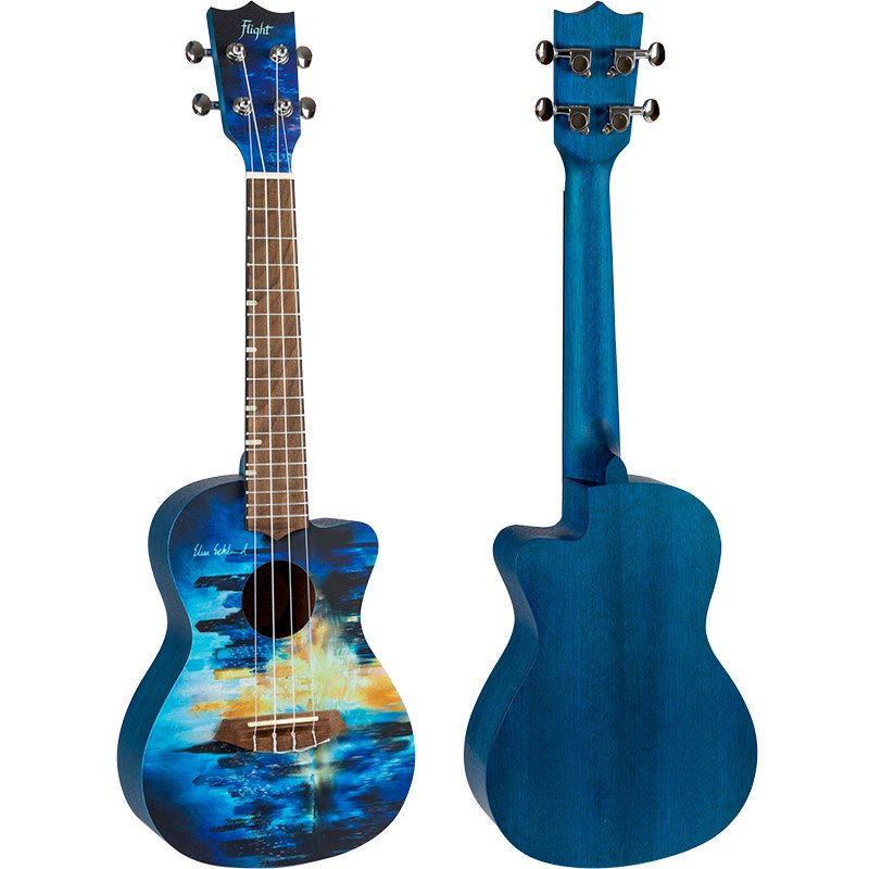 Flight Elise Ecklund City Signature Ukulele w/ Gig Bag - AUC CITY