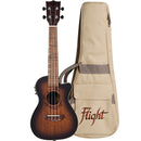 Flight Amber Electric Acoustic Concert Ukulele w/ Gigbag - DUC380CEQAMB