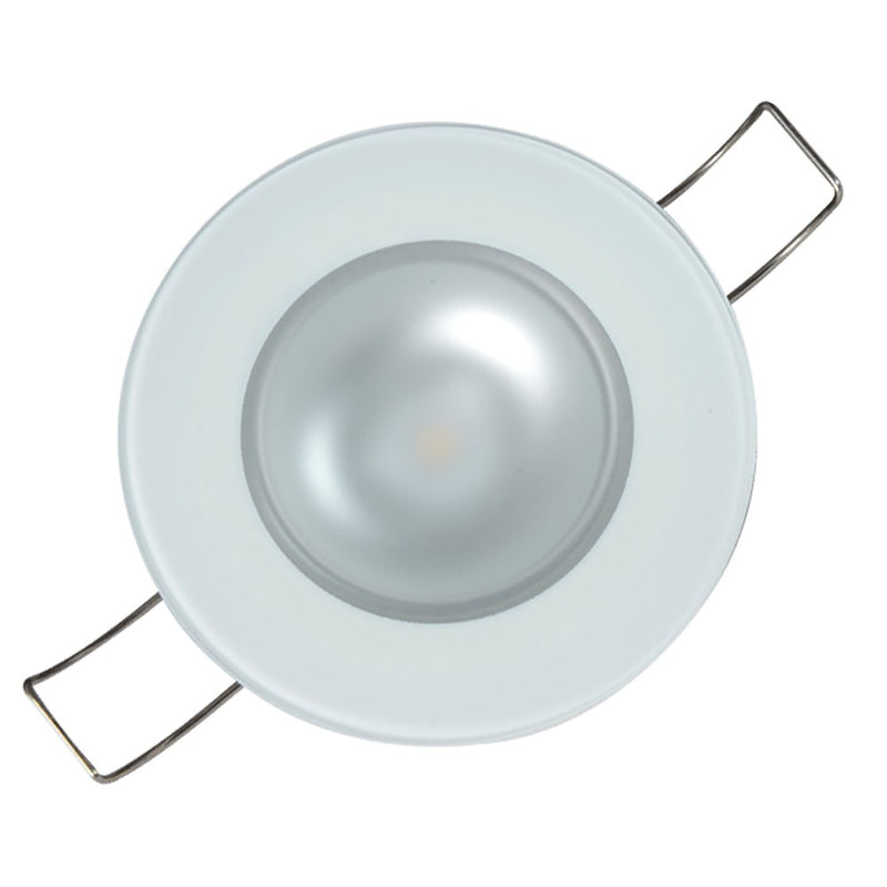 Lumitec Mirage Flush Mount Down Light Glass Finish Warm White Dimming