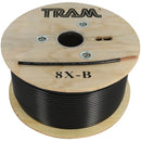 Tram 8X-B RG8X Tramflex Precision RF Coax Cable (500 Feet, Black)