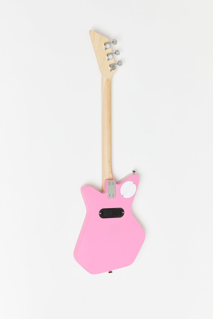 Loog Pro 3-String Electric Guitar with Built-in Amplifier - Pink - LGPRCEM