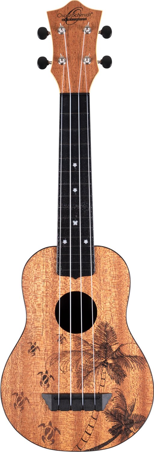 Oscar Schmidt Nature Series Soprano Ukulele - Turtle - OUNTURTLE