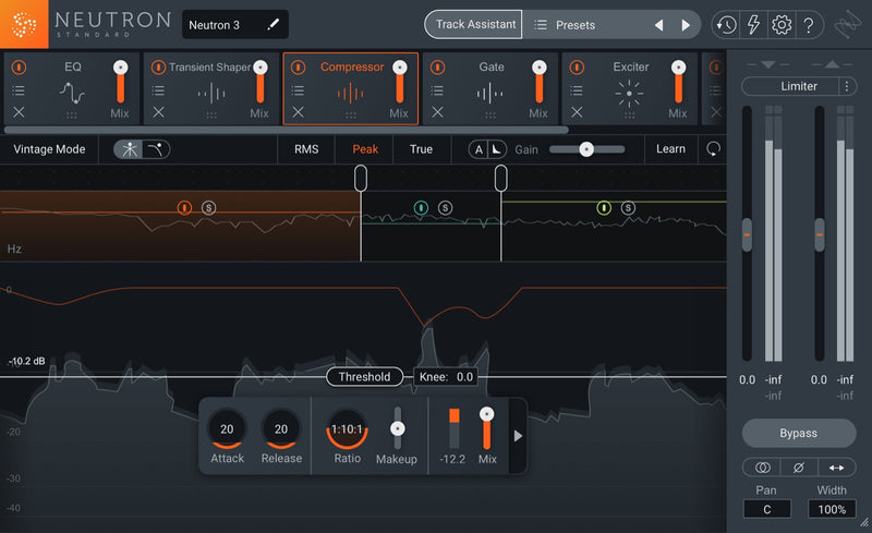 iZotope Neutron 3 Standard Audio Mixing Software with Track Assistant - Download