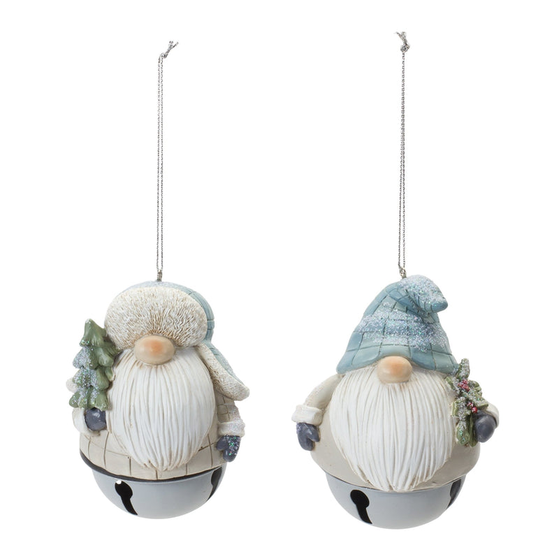 Gnome Sleigh Bell Ornament (Set of 12)